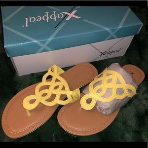 Xappeal Yellow Freesia Sandals